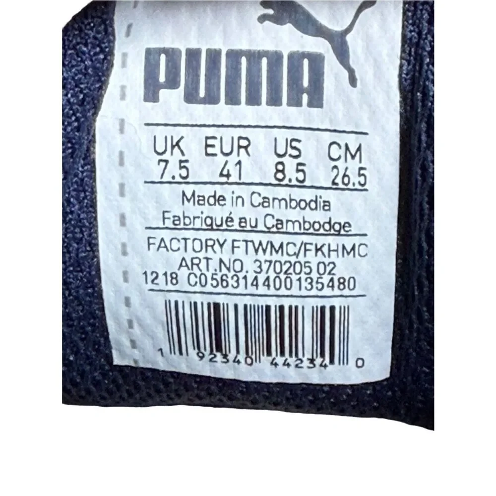Puma Men’s Navy Suede Sneakers with White Formstrip size 8.5
